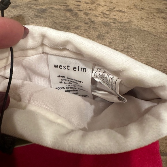 Small Velvet Stocking - Red - Picture 6 of 6